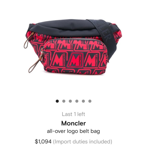 Moncler Fanny Pack Gently Used